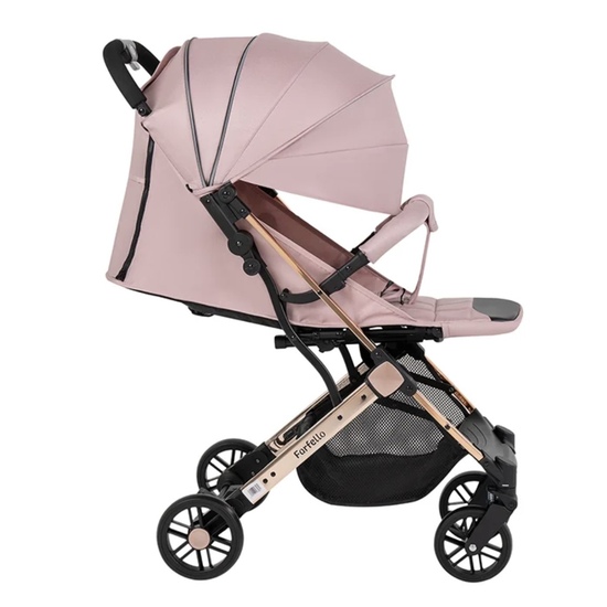 Коляска прогулочная Farfello Comfy Go Comfort Chrome Rose Chrome/Розовый - 5